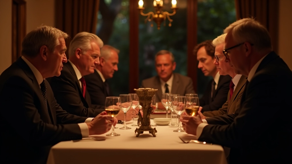 Mafia game session with participants around table